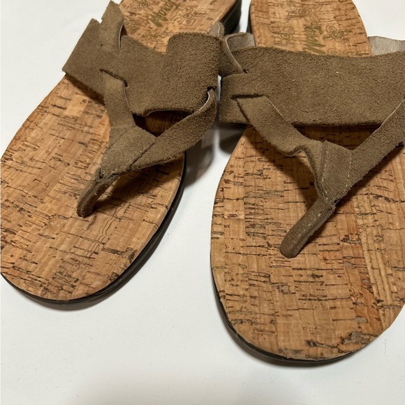 Tara M. "Etta" Suede Leather Thong Sandals - Picture 2 of 10